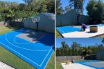 Floated Waterproof Interlocking Sports Tiles No Cracking Badminton
