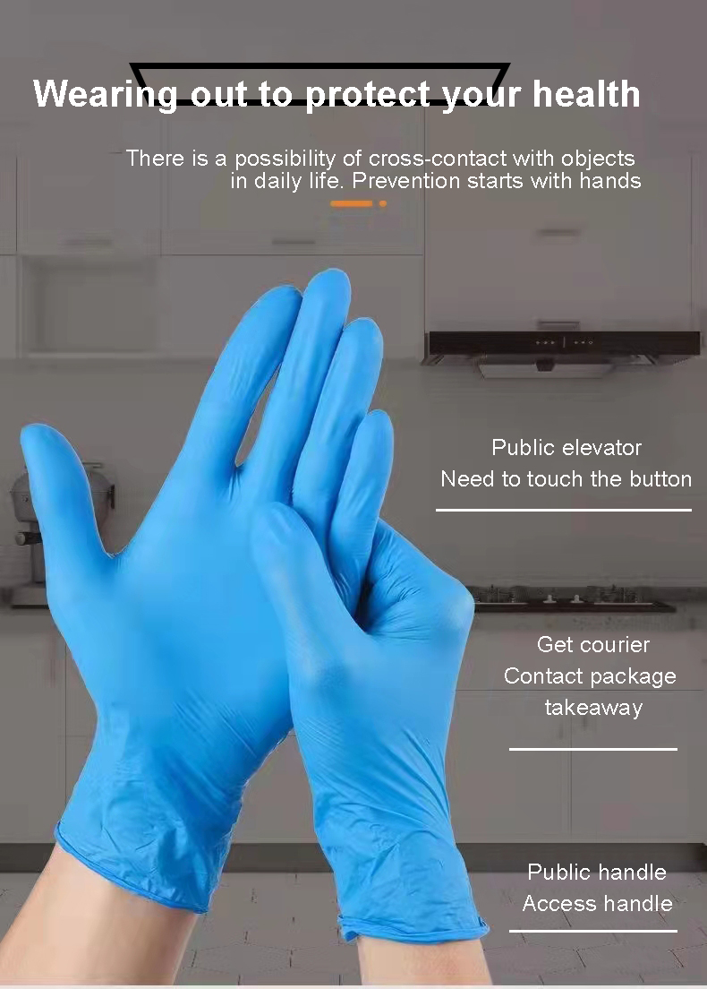 Disposable Medical Nitrile Gloves 7 Mil Plastic Powder Free