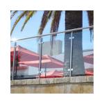 Balcony Stainless Glass Railing Laminated Pool Safe Glass Fencing