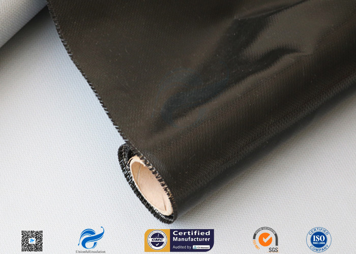 510g 0.5mm Black Silicone Coated Fiberglass Fabric For Fabric Expansion Joint