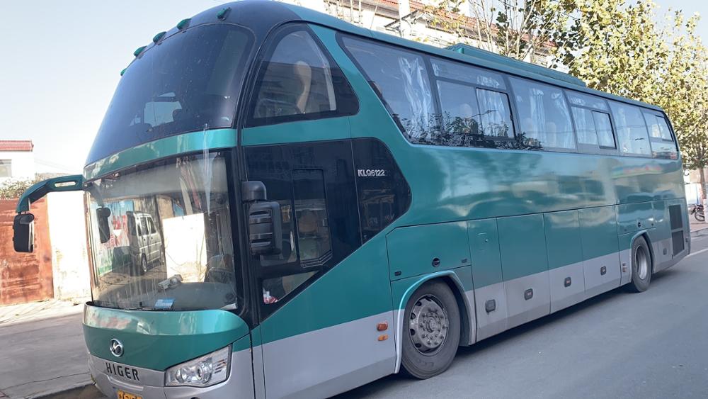 Luxury 57 Seats Used Higer Coach Bus with Manual Transmission and Good Condition