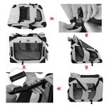 Unique Songmics Pet Carrier Shoulder Bag Commercial Metal Frame Reinforced