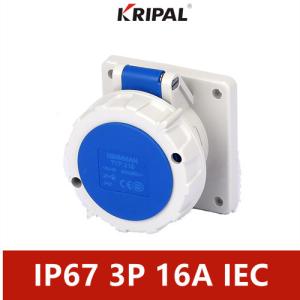 Quality 16A 3P 220V IP67 Waterproof Industrial Socket Universal IEC Standard wholesale