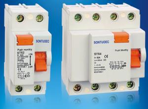 Quality 4 Pole Residual Current Circuit Breaker RCCB , 6KA PA66 plastic cover LS model magnetic type wholesale