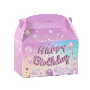Quality Glitzy Birthday Cake Dessert Box with Art Paper Shopping Bag and Muffin Baking Box wholesale