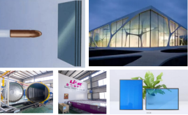 4mm 5mm 6mm Dark Blue Reflective Float Building Window Glass Sheet
