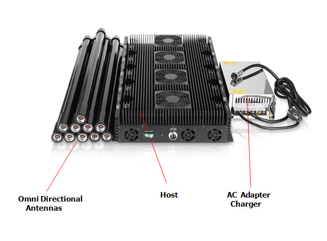 High quality 10 antennas jammer ,blocking 2G,3G,4G,5G,WIFI ,cover range up to 150m