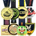 Zinc Alloy Academic Award Medals Synthetic Enamel Color For School