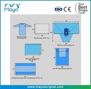Quality Peri GYN Surgical Pack With Lithotomy T Drape And Large Gown wholesale