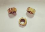 Yellow Zinc Plated Hex Head Nuts , Metric Prevailing Torque Lock Nut 1.25mm