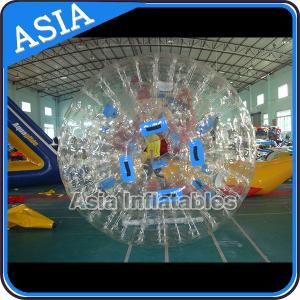 Quality 0.8mm Pvc Clear Inflatable Water Zorb Ball With Double Entrance For Adult wholesale