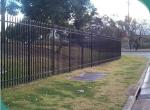 Customized Black Zinc Steel Metal Garrison Fence Panels Maintenance Free