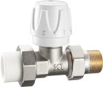 4102 Straight Type Multi-turn Brass TRV Valve for Radiator Supply DN20 Nickel