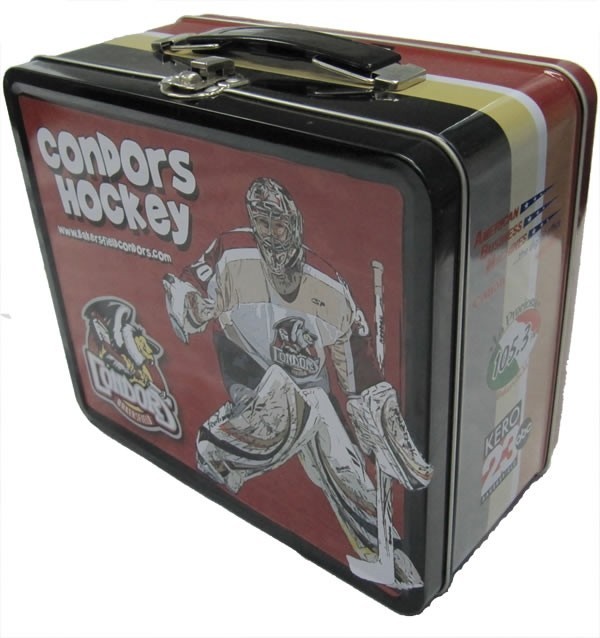 LFC Metal Rectangle Tin Box Handled Case 4C Printed With Customer's Own Design
