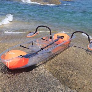 Quality Ocean / River See Through Kayak 1.2mm PVC Tube Material Water Float Submerged wholesale