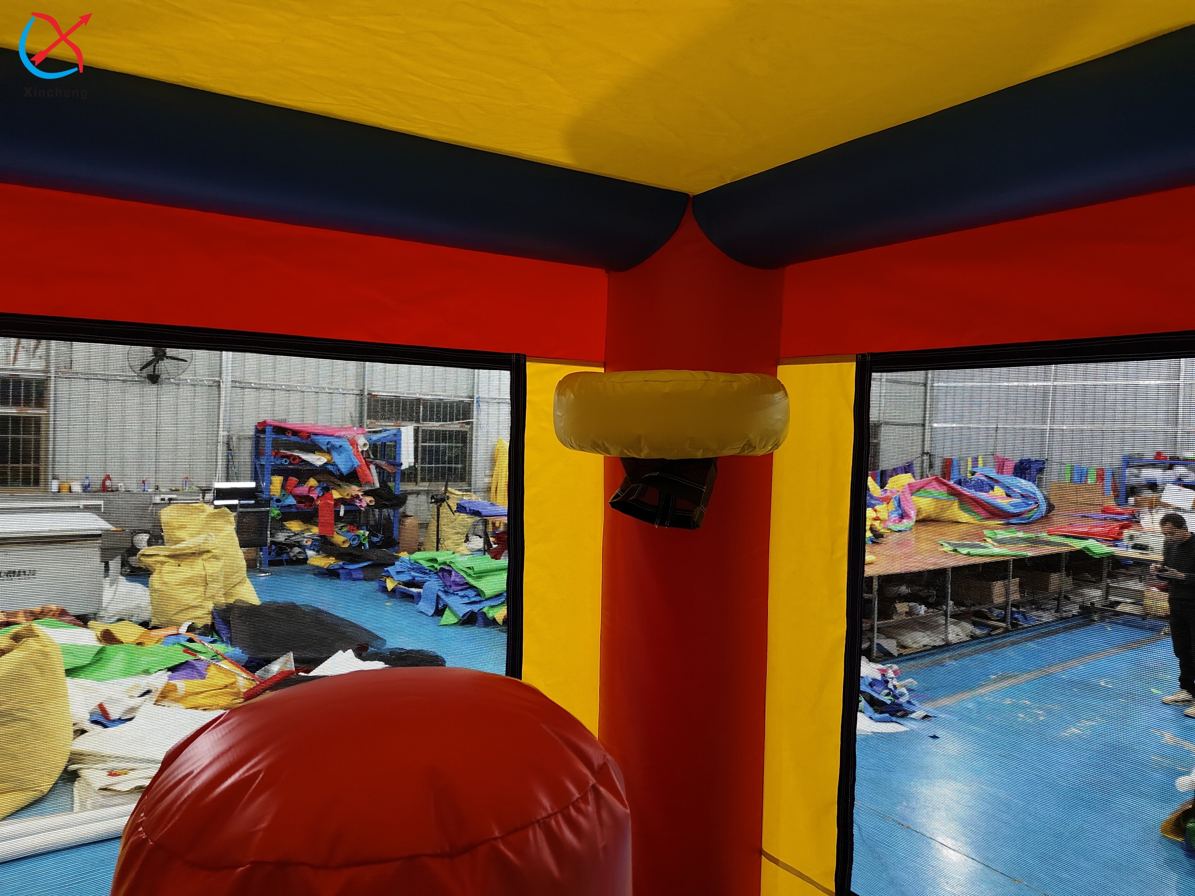 Commcercial Colorful Inflatable Combos Inflatable Bouncy House With Slide Castle