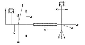 Quality ATM Spare Parts 445-0752450 6623 FASCIA POWER HARNESS wholesale