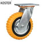 350kg Maximum Load Zinc Plated 5 prime prime Heavy Duty Swivel Casters with