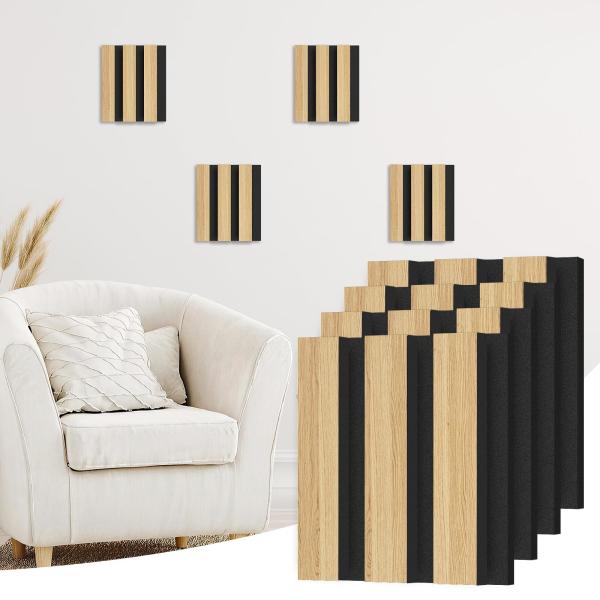 Soundproofing Oak Akustik Panels Wall Decor Interior With Sound Absorption