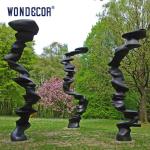 Large Abstract Rockery Bronze Garden Sculpture Metal Casting