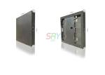 Black Color Stainless Steel LED Display Cabinet Fixed Installation