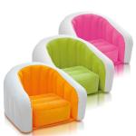 Round U-Shape Leisure Flocked PVC Inflatable Single Sofa
