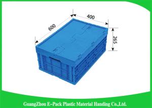 Quality Virgin PP Plastic Folding Crate , Collapsible Plastic Storage Bins ForTransport Turnover Storage wholesale