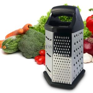 Quality 6-side Box Grater for Hard Cheese, Parmesan, Vegetable wholesale