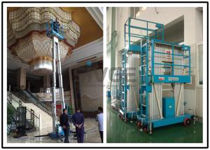 Quality 8 Meter Platform Height Hydraulic Lift Ladder Dual Mast For Wall Cleaning wholesale