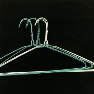 Quality 16 Inch 1.9mm Wire Coat Hangers , Powder Coated Dry Cleaner Pants Hangers wholesale