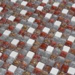 300x300mm glass mosaic wall tiles,bathroom glass tiles,red color