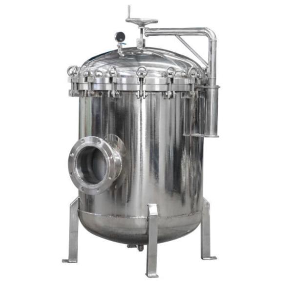 Food Beverage Stainless Steel 304/316L Cartridge Bag Filter Housing For Liquid