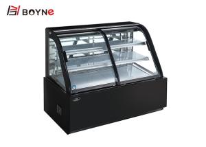 Quality Defogging Small Commercial Cake Display Fridge Showcase With Front Opening Doors wholesale