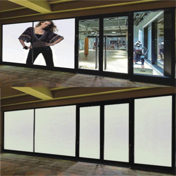 Flat Safety Tempered Glass PDLC Smart Glass Sound Insulation Polymer Dispersed
