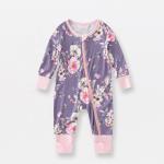 In Stock 2023 Bamboo Viscose Baby Sleep Rompers Organic Bamboo Baby Romper