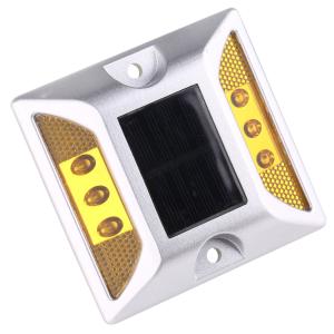 Quality Reflective Ddurable 1.2V 600MAH Solar Powered Road Studs Yellow wholesale