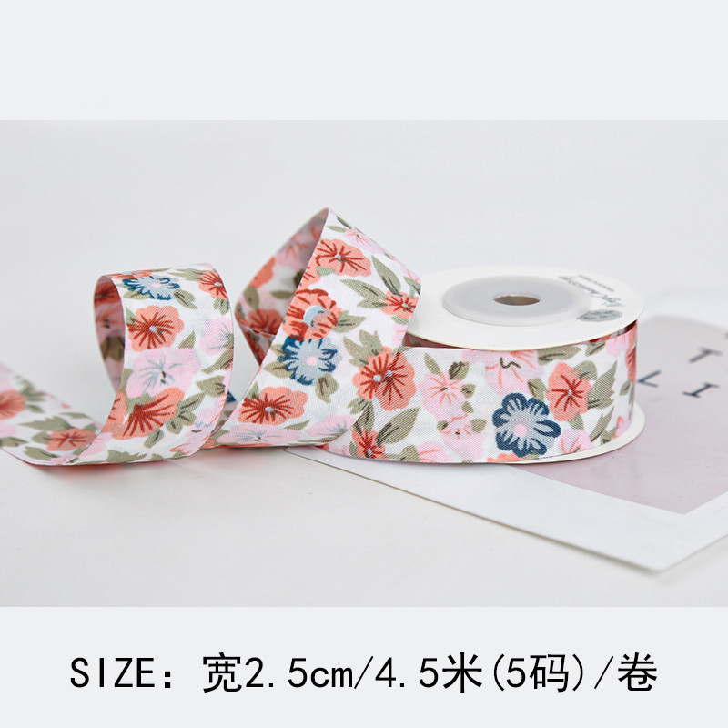 Bow Personalised Printed Ribbon 40mm Floral Printed Ribbon