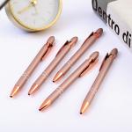 Gel-Ink Ball Pen With Rose Gold Rose Pink Advertising Ballpoint Pen Personalized