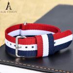 Canvas Navy nylon band for watch sports watchband strap belt women men watches