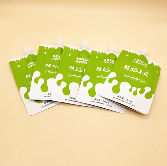 Biodegradable Custom Printed Stand Up Pouches Liquid Baby Milk / Jelly Food Pouch