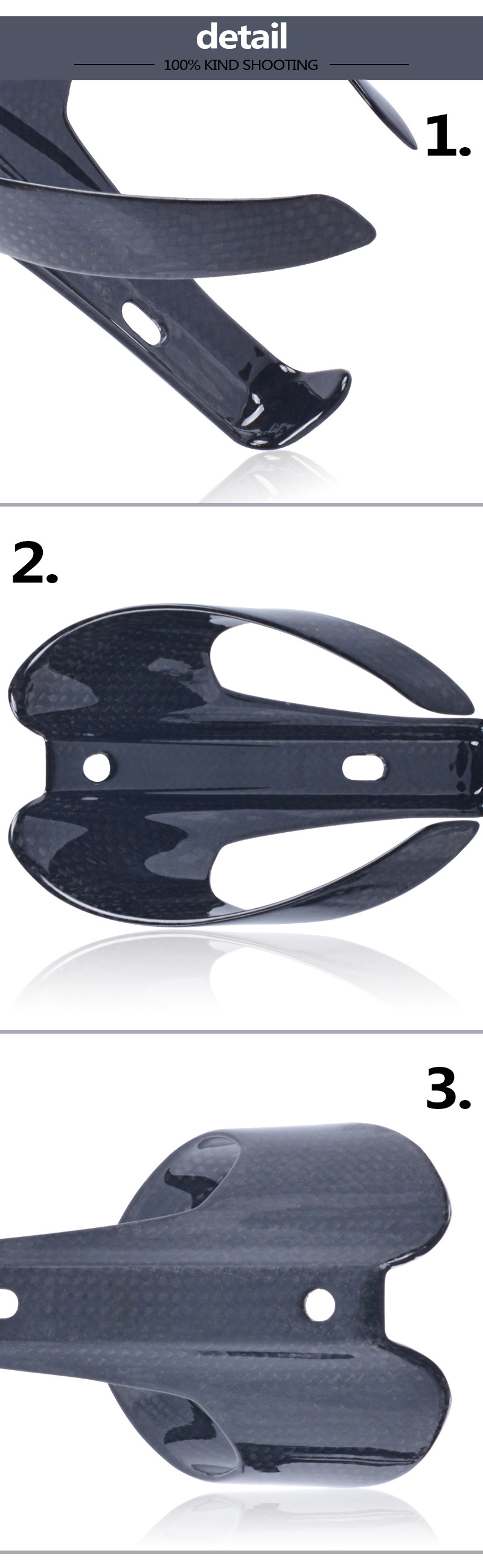 Carbon Fiber Mountain Road Bicycle Water Bottle Cage Bottle Holder