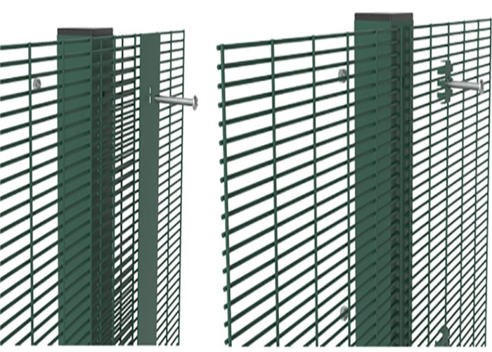 Profence Steel Welded Wire Mesh Fencing With Round Post And Green Color