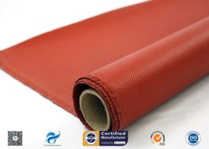 Quality 0.9mm Silicone Coated Fiberglass Fabric For Welding Tear Resistance wholesale
