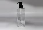 Triangle Clear Plastic PET Bottle 250ml For Cosmetic Packaging