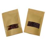 PET Window Zipper 100g Kraft Paper Stand Up Bags