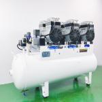90L Silent Air Compressor Oil Free 2500W Dental Air Compressor Used For 6 Dental