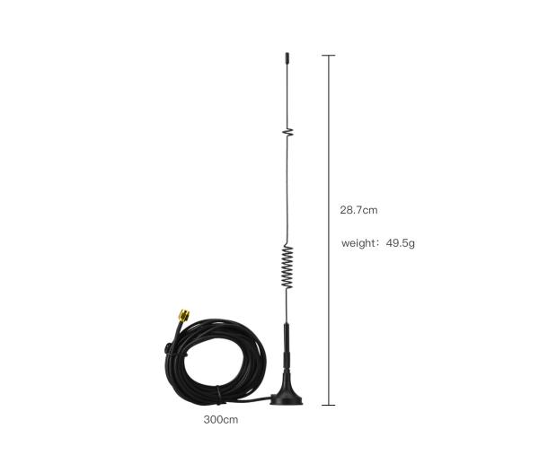 Cheap 800MHz 2700MHz Signal Booster Antenna External Spring RG174 Cable for sale