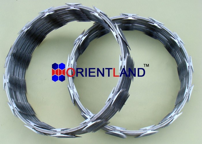 CBT-65 Concertina Barbed Wire Coils 54 Loops Military And High Security Fencing Use
