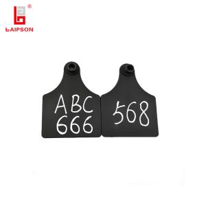 Quality Medium TPU Laser Printing 80MM Tamperproof OEM Cow Cattle Ear Tag wholesale