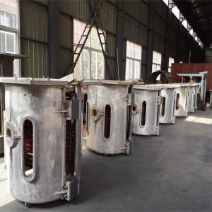 Quality 1800 Degree 0.75T Copper Metal Smelting Furnace Intermediate Frequency wholesale